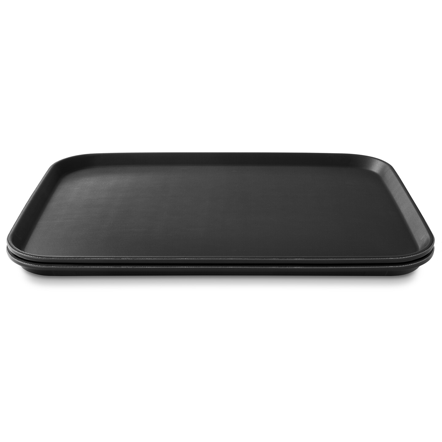 Jubilee Rectangular Restaurant Serving Trays (Set of 2) - NSF Certified Non-Slip Food Service Tray
