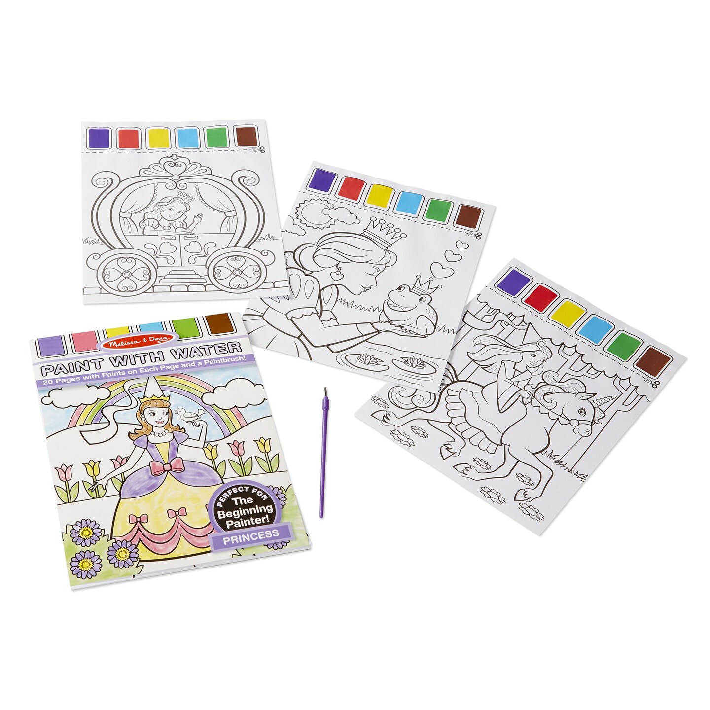 Melissa &#x26; Doug Paint W/Water Pad 8.25&#x22;X11&#x22; 20pgs