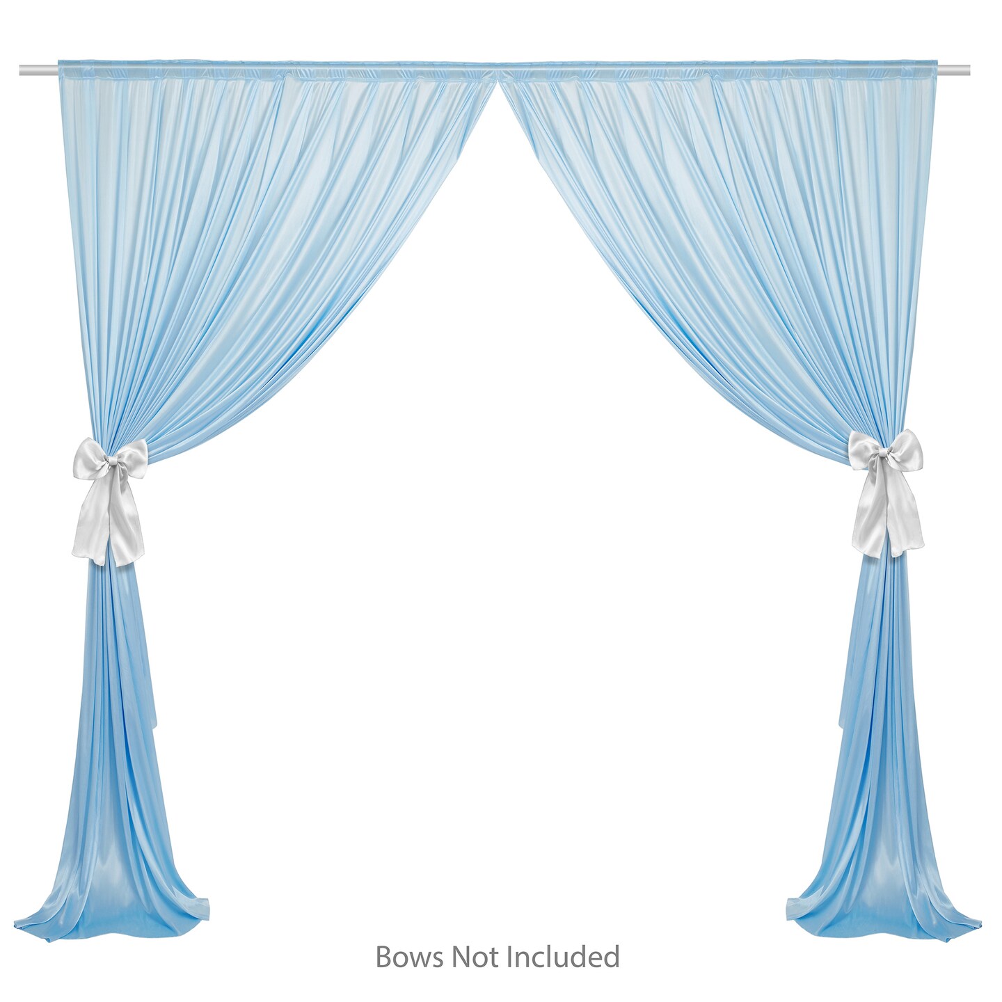 Lann's Linens (Set of 2) Photography Backdrop Curtains - Split Background for Wedding, Party or Photo Booth