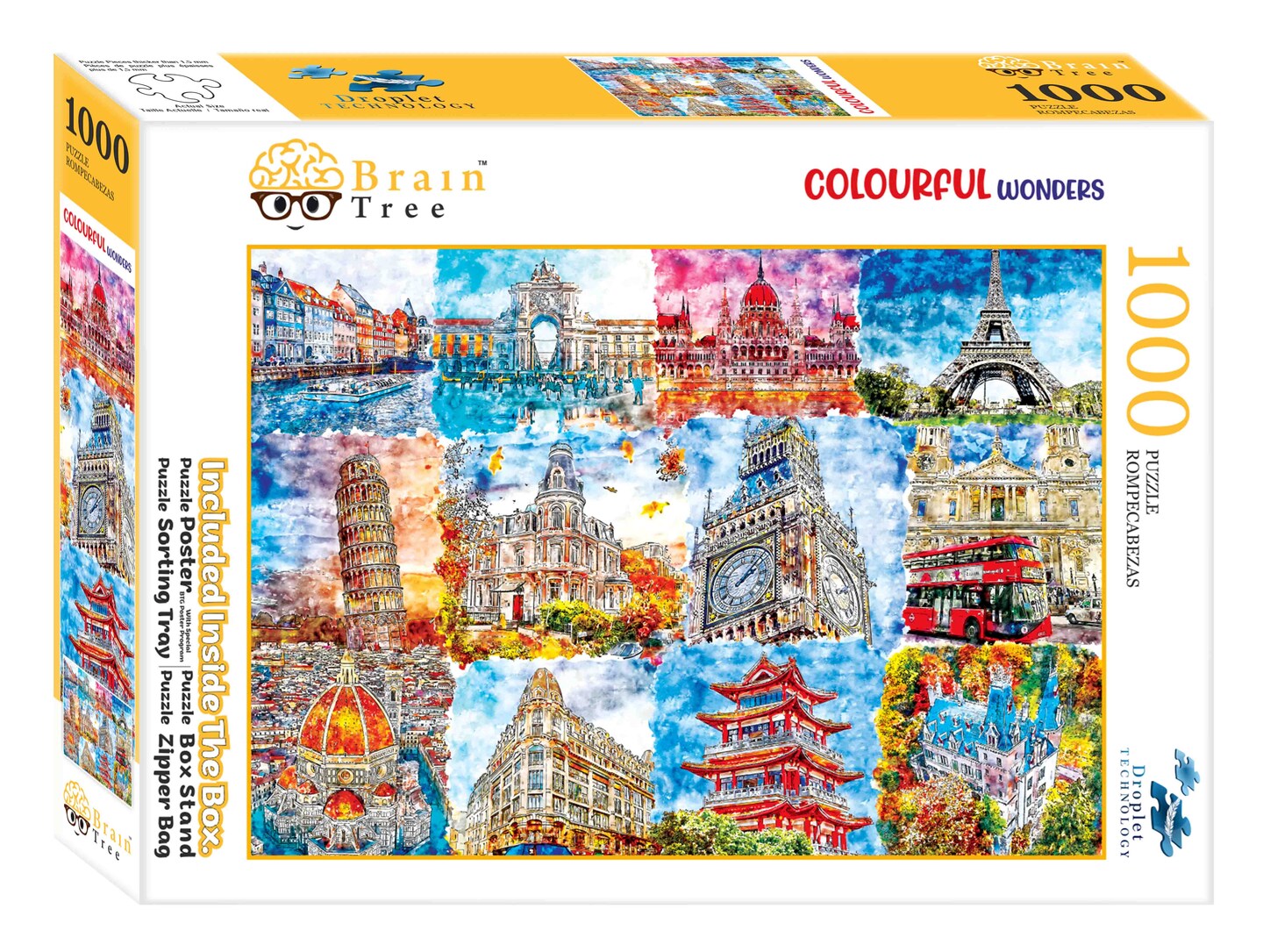 Brain Tree - Colorful Wonders Jigsaw Puzzles 1000 Piece