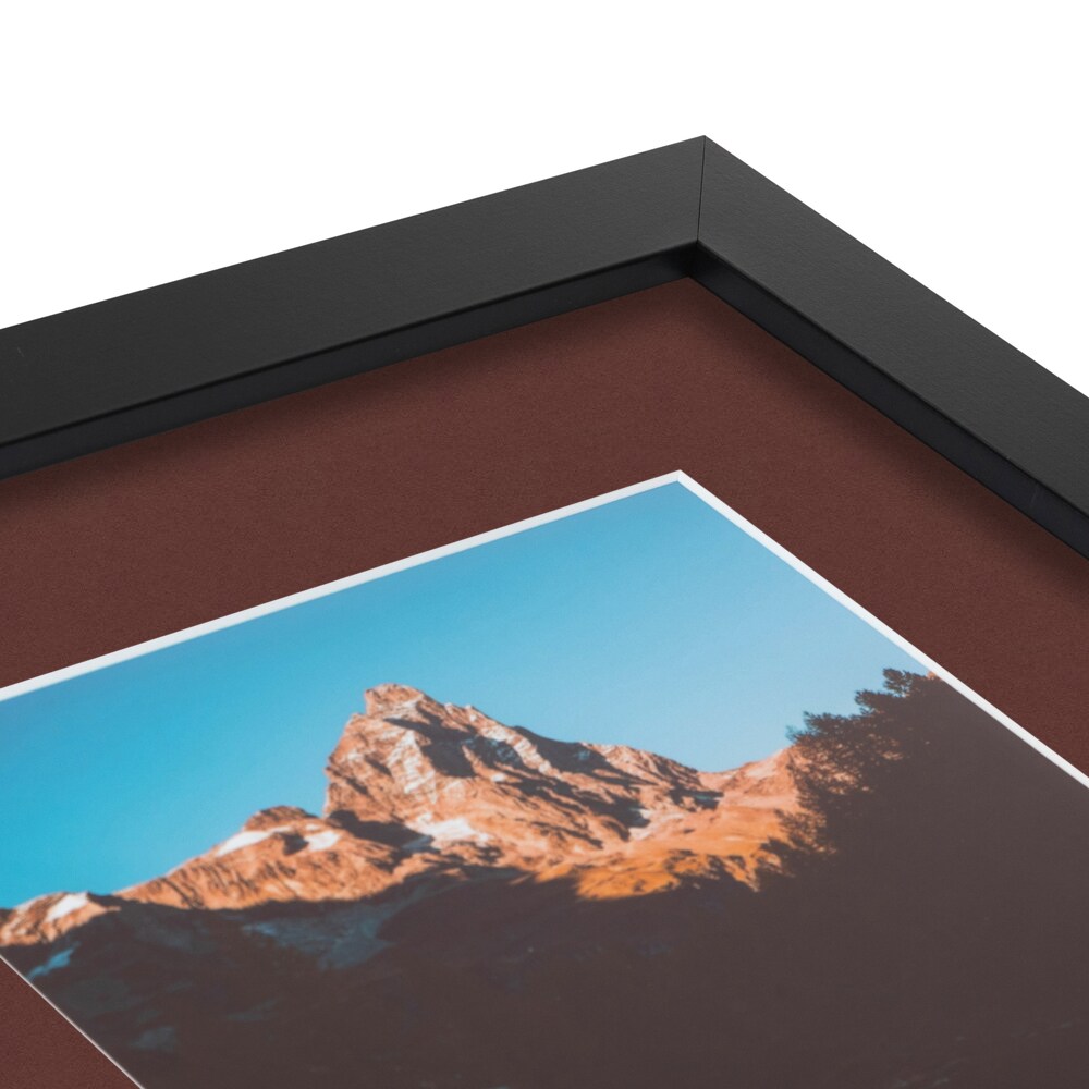 ArtToFrames Collage Photo Picture Frame with 1 - 11x14 inch Openings, Framed in Black with Over 62 Mat Color Options and Regular Glass (CSM-3926-726)