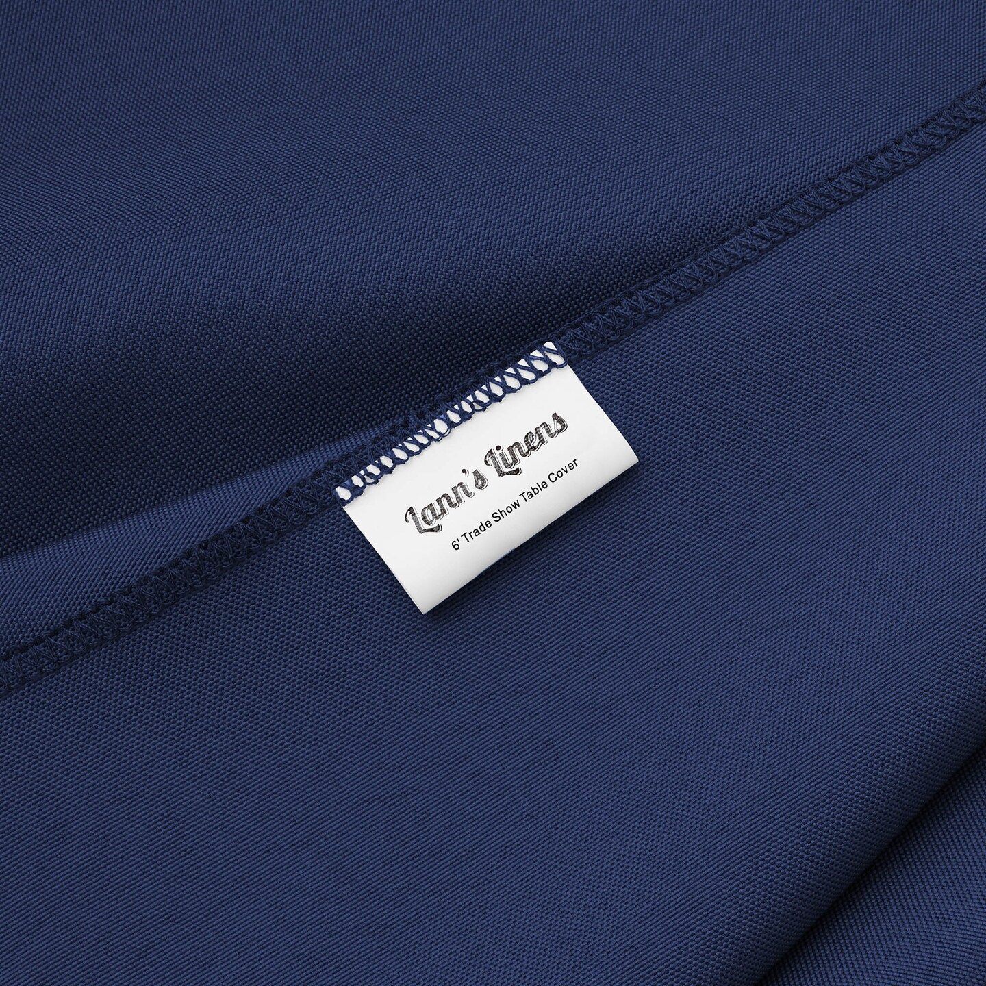 Lann's Linens Premium 6' Trade Show Table Cover - Open Back Fitted Tablecloth