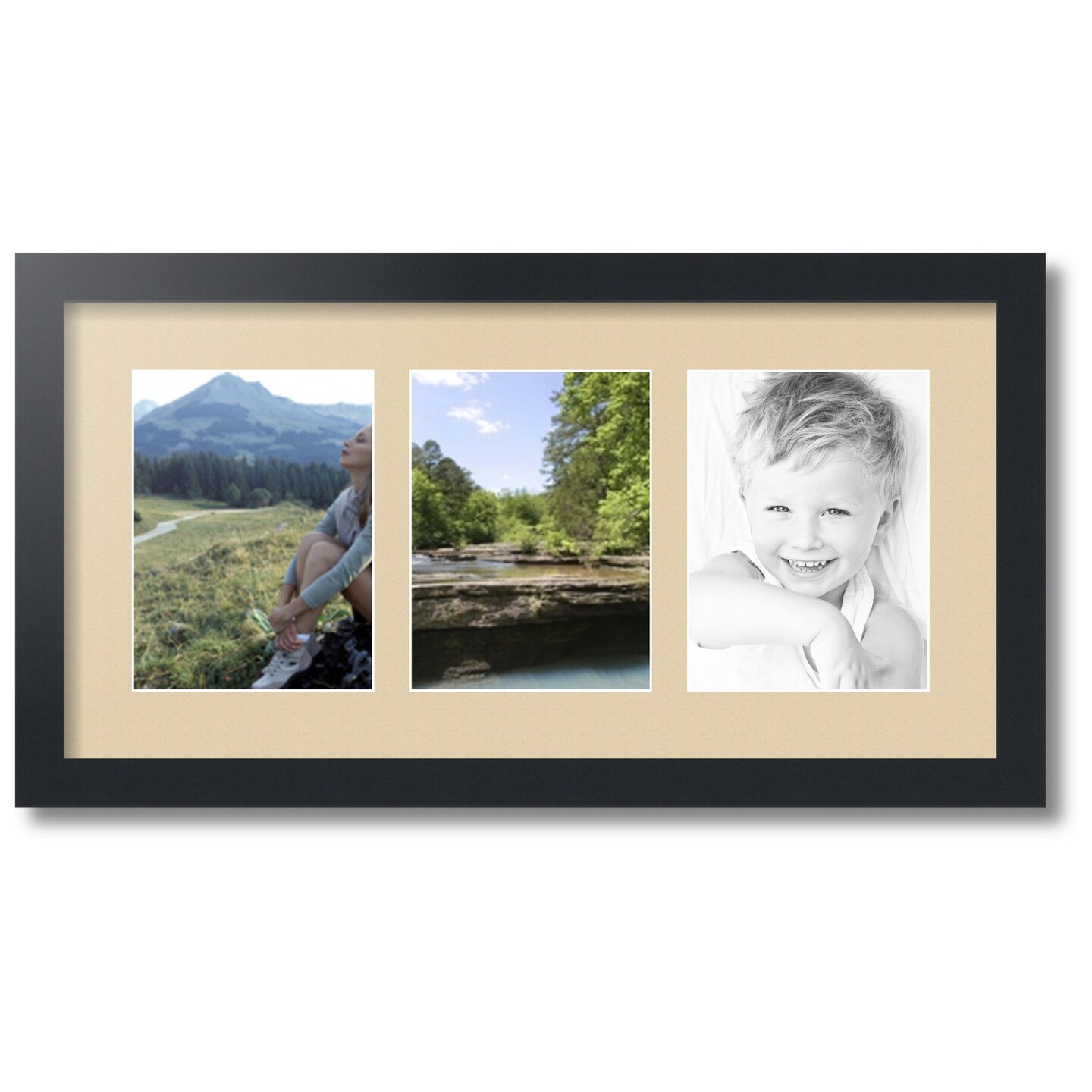 ArtToFrames Collage Photo Picture Frame with 3 - 6x8 inch Openings