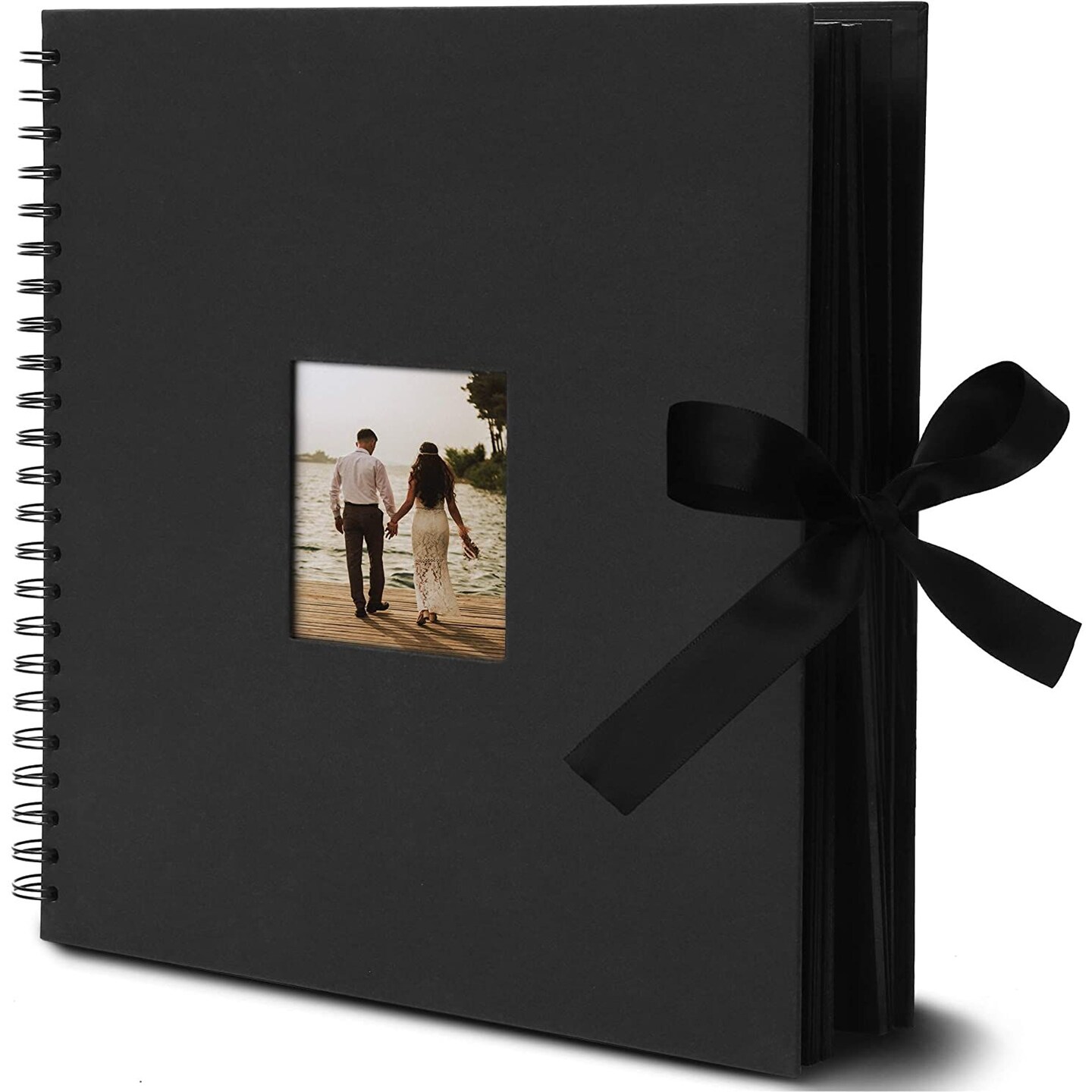 12 x 12 Black Leather Scrapbook Album by Park Lane