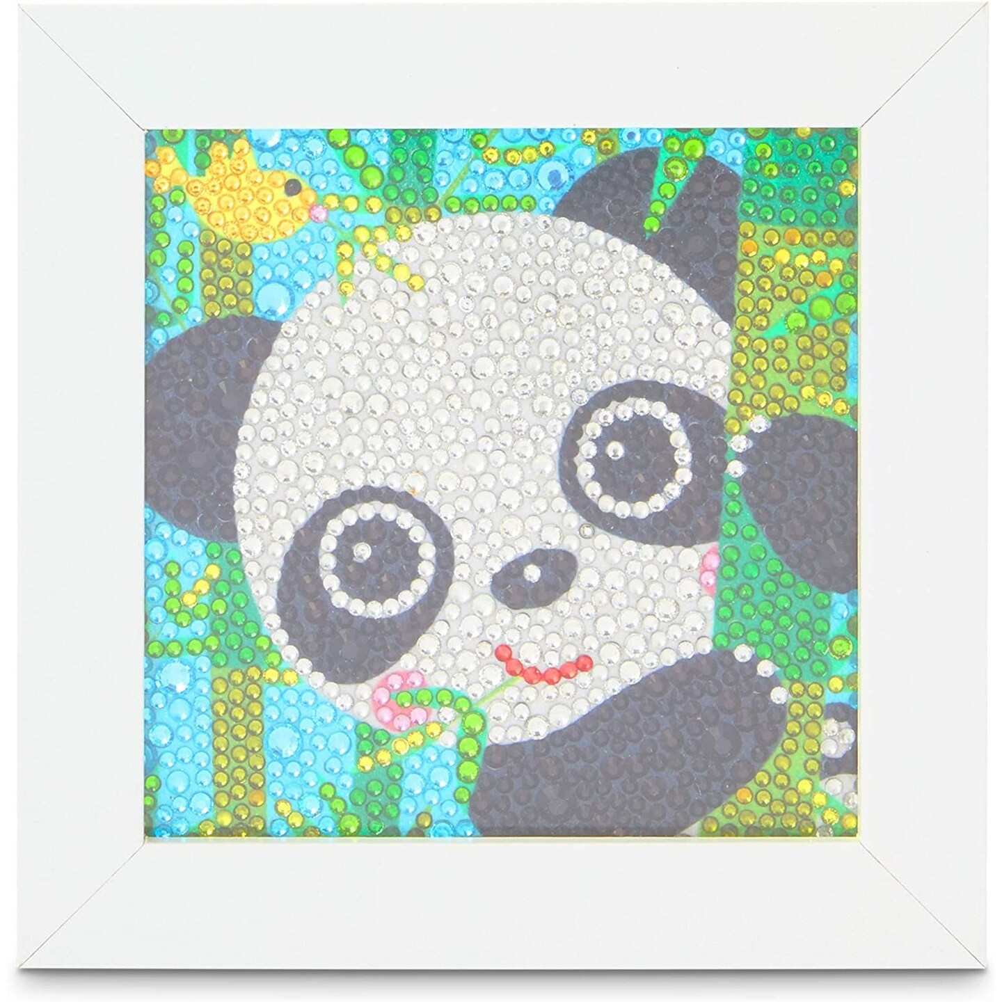 Panda 5D Diamond Painting Kit with Frame for Kids (6 x 6 Inches)