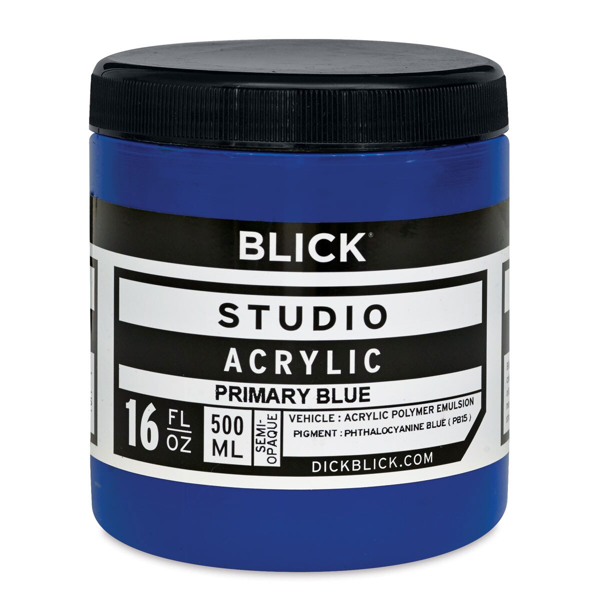 Blick Studio Acrylics - Primary Blue,  16 oz jar