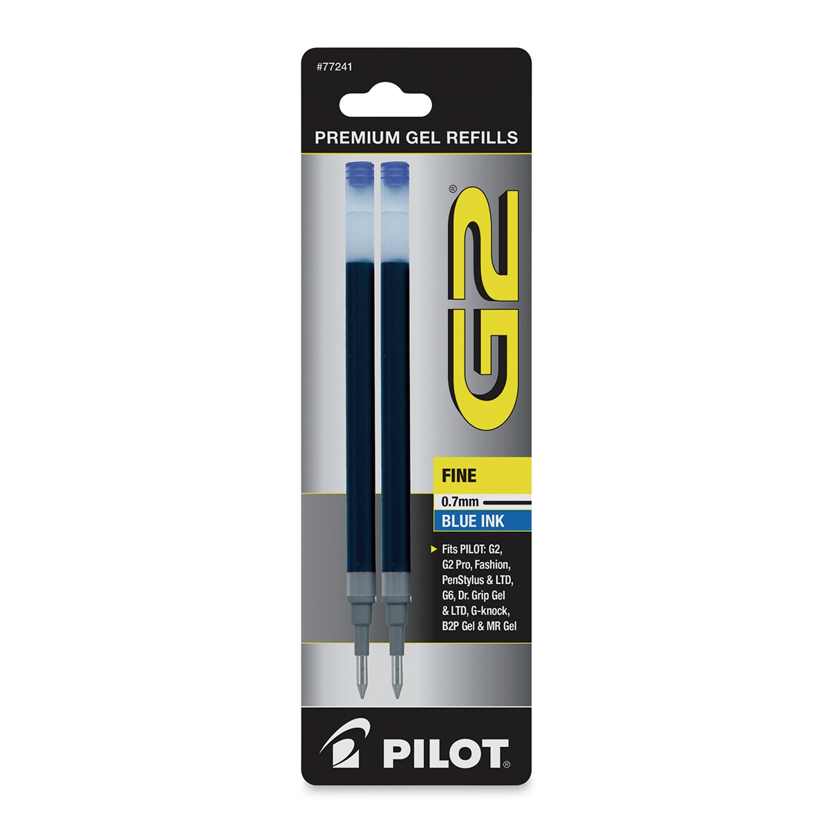 Pilot G2 Gel Pen Refill - 0.7 mm, Blue, Fine, Pkg of 2