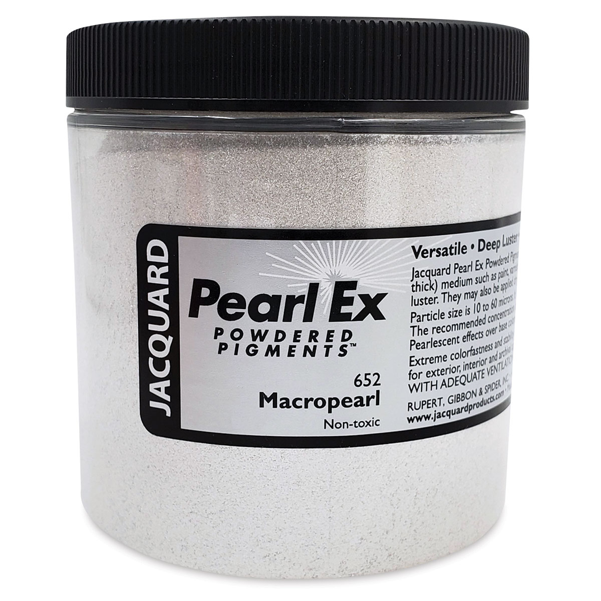 Jacquard Pearl-Ex Pigment - 4 oz, Macropearl, Jar