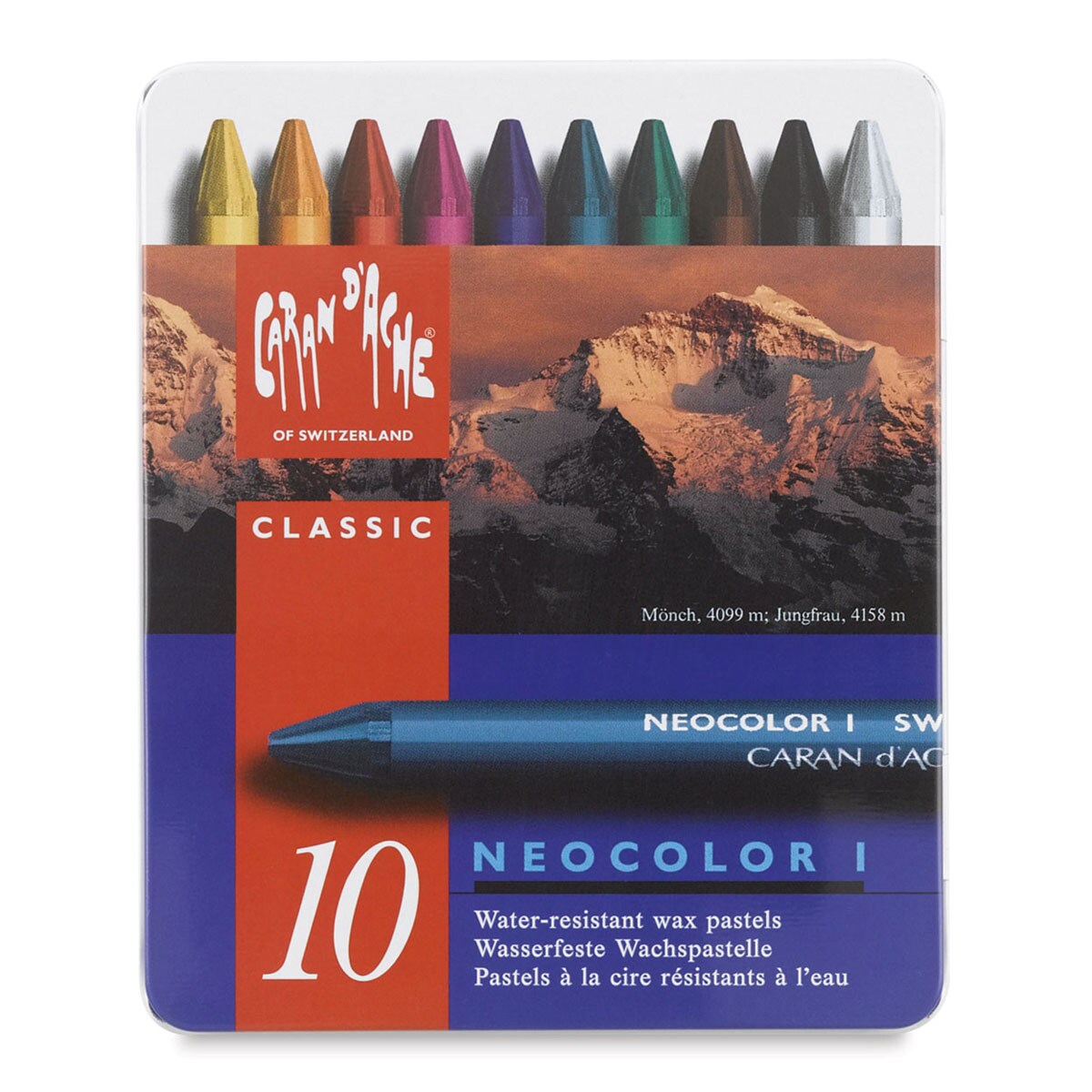 Caran d&#x27;Ache Neocolor I Wax Pastels - Assorted Colors, Set of 10