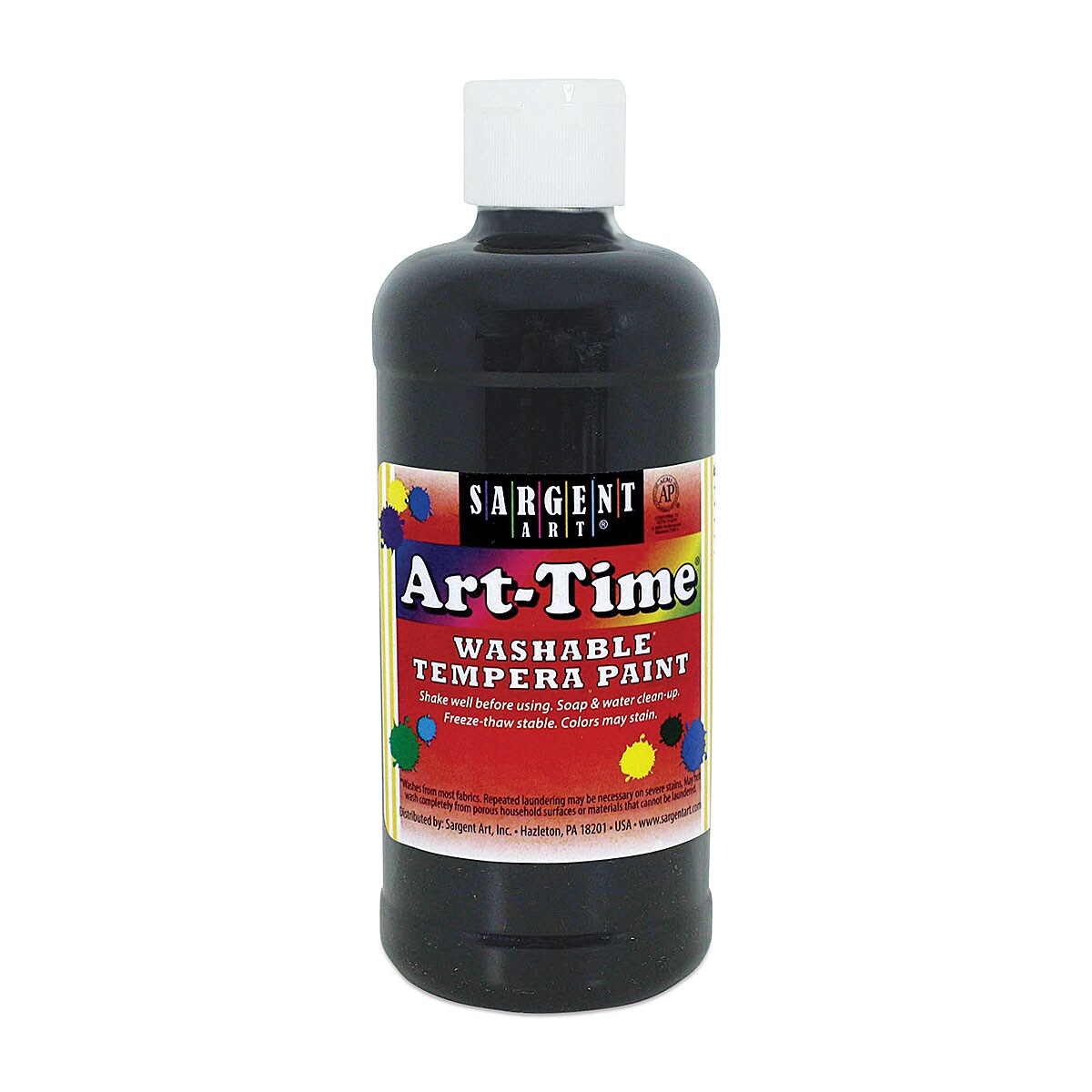 Sargent Art-Time Washable Tempera - 16 oz, Black