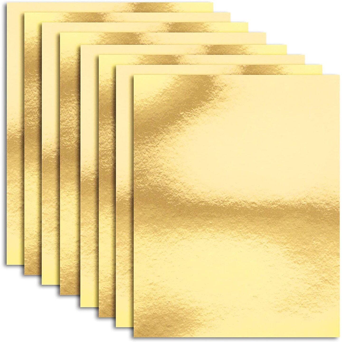 Hygloss Products Embossed Metallic Foil Paper for Arts & Crafts,  Scrapbooking, Card Making, Assorted Colors & Designs, 12x12-Inch, 50Pack