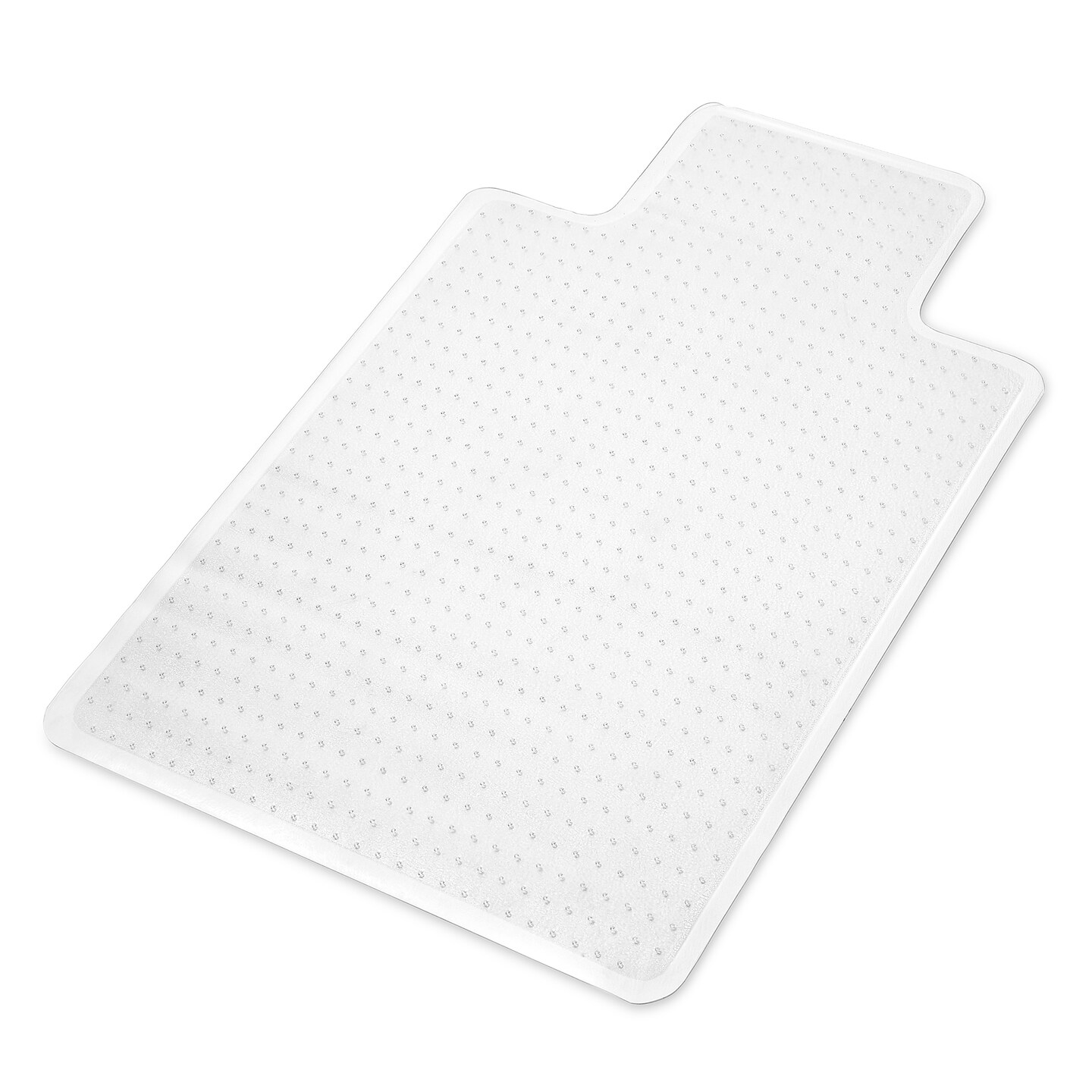 WorkOnIt Office Desk Chair Floor Mat with Lip, Clear