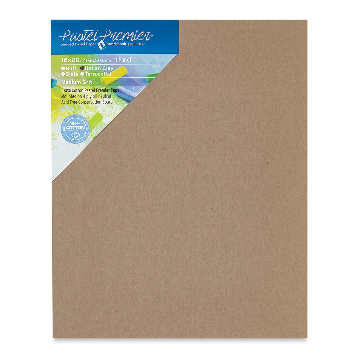 Hand Book Paper Co. Pastel Premier Conservation Panel - 16" x 20", Italian Clay, Single Board