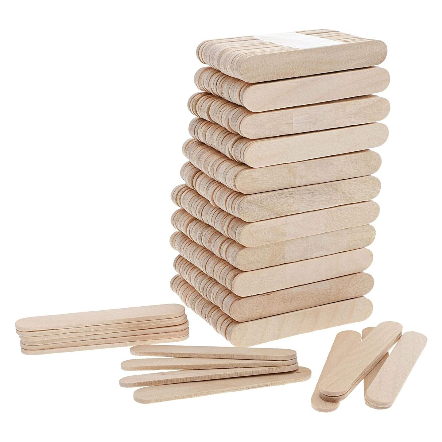 150 PC 4 Bulk Small Wooden Craft Sticks