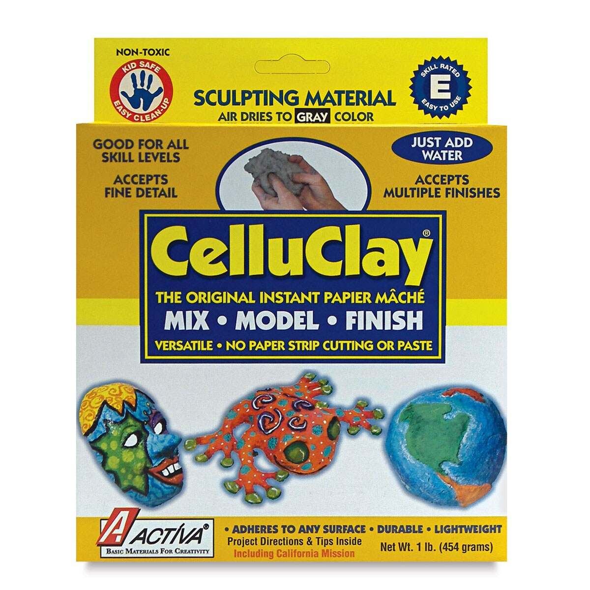 Activa Celluclay Instant Papier Mache - 1 lb, Bright White