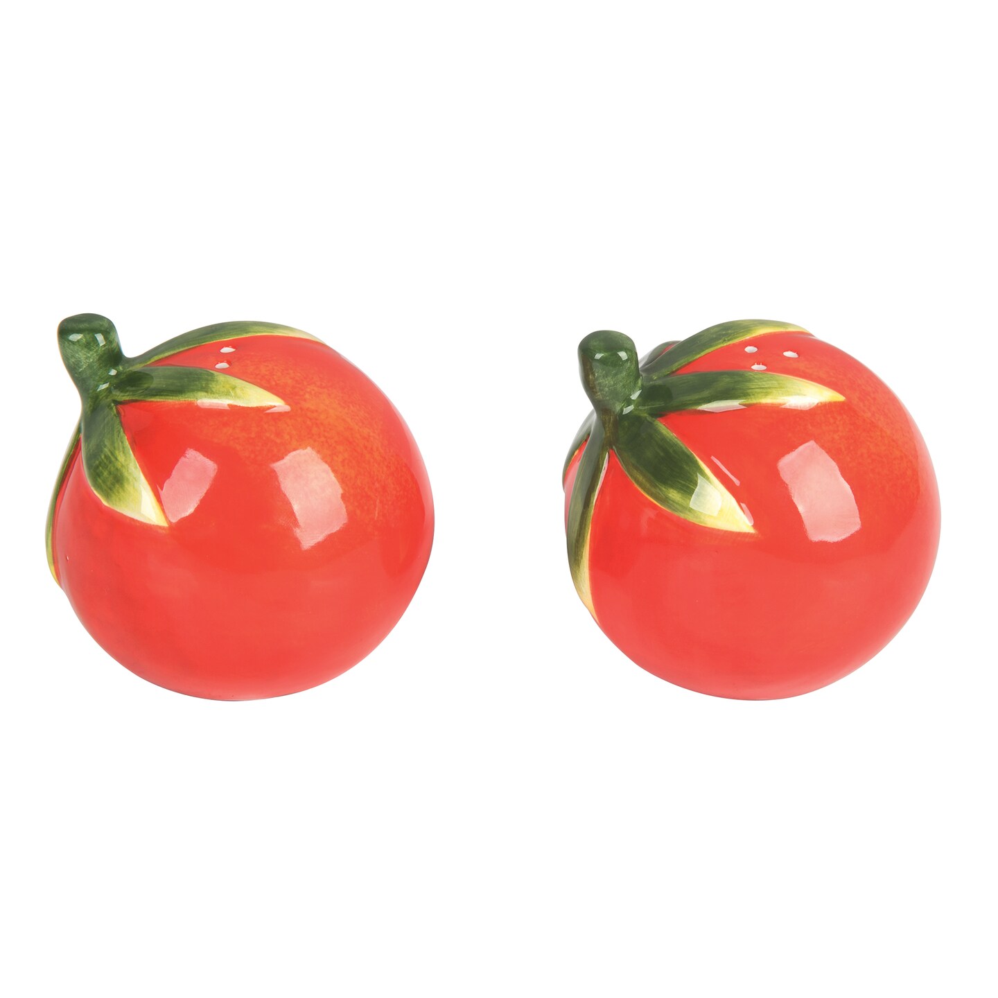 Red Tomato Salt & Pepper Shakers Set of 2 Spring Summer Dining Decor