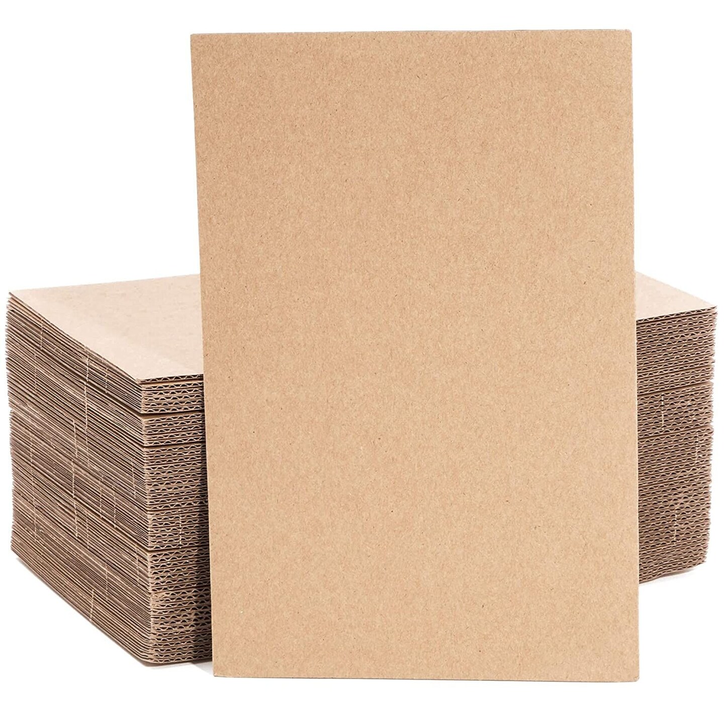50 Pack Corrugated Cardboard Sheets 6x9, Flat Packaging Inserts for Packing, Shipping, Mailing (2mm Thick)