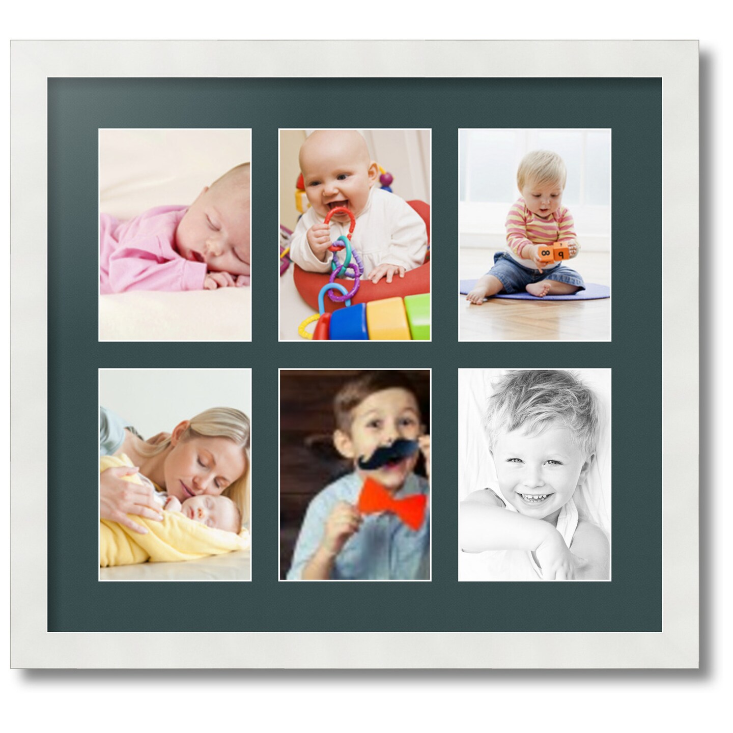 ArtToFrames Collage Photo Picture Frame with 6 - 5x7 inch Openings