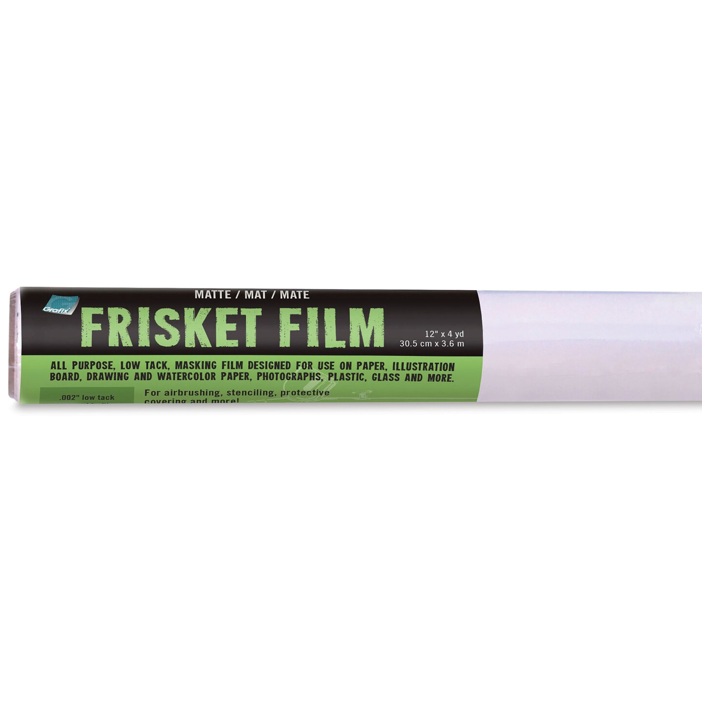 Grafix All-Purpose Frisket Film - Roll, 12&#x22; x 4 yds, Matte, Low Tack