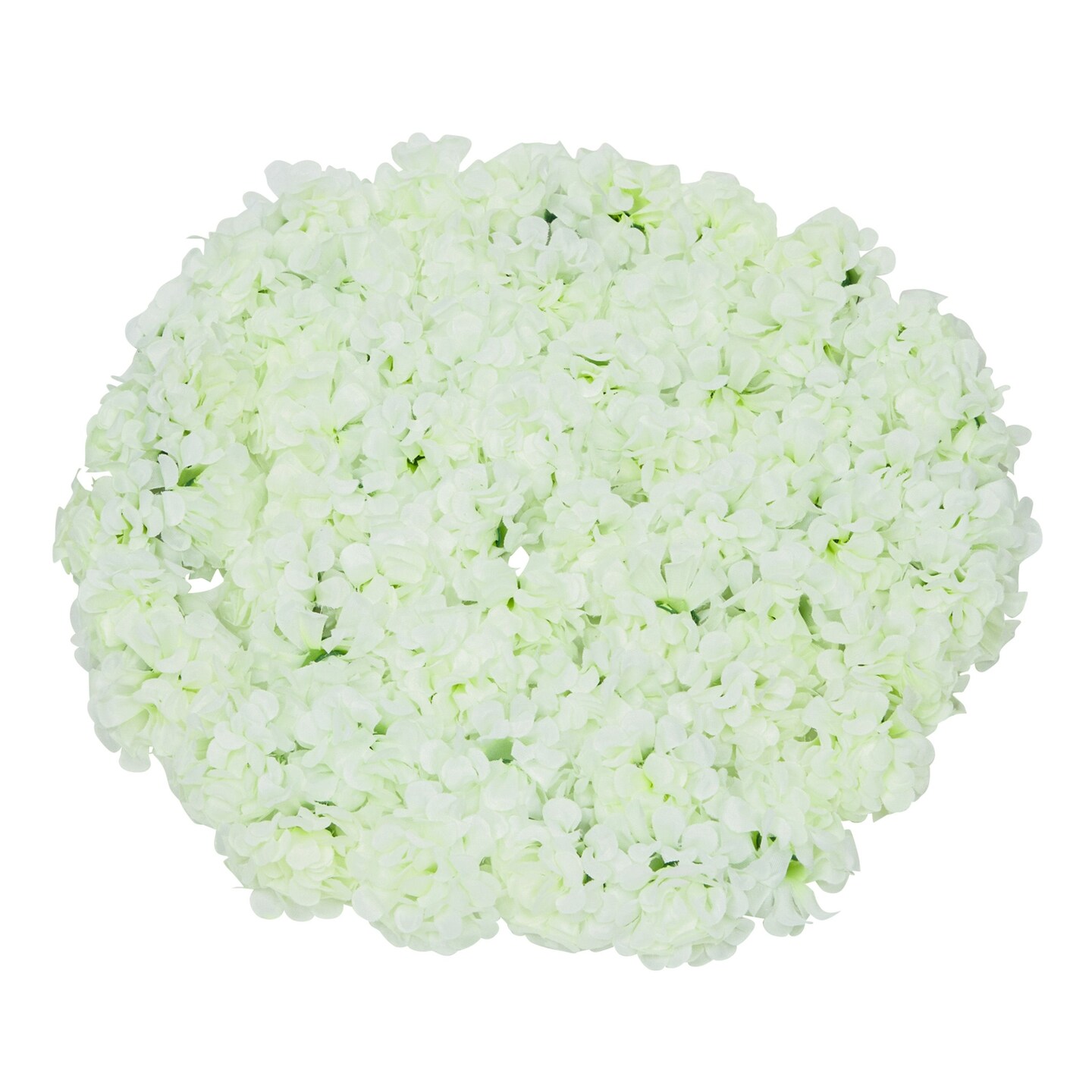 60 Pack Mini Pompom Hydrangeas for Arts and DIY Crafts, Light Green