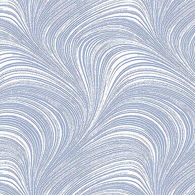 Pearlescent Wave Texture~Light Blue  Pearl Cotton Fabric by Benartex