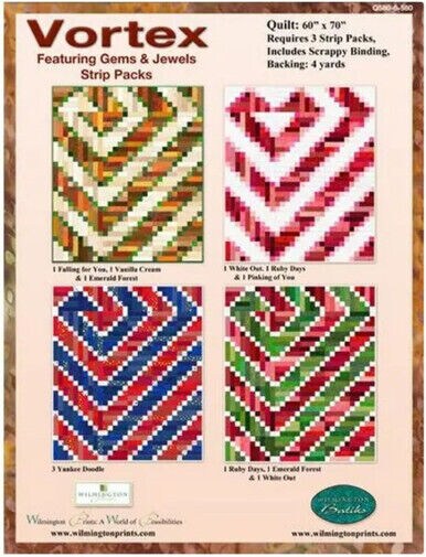 Vortex All American by Wilmington Quilt Kit 60 x 70 inches Cotton Fabric