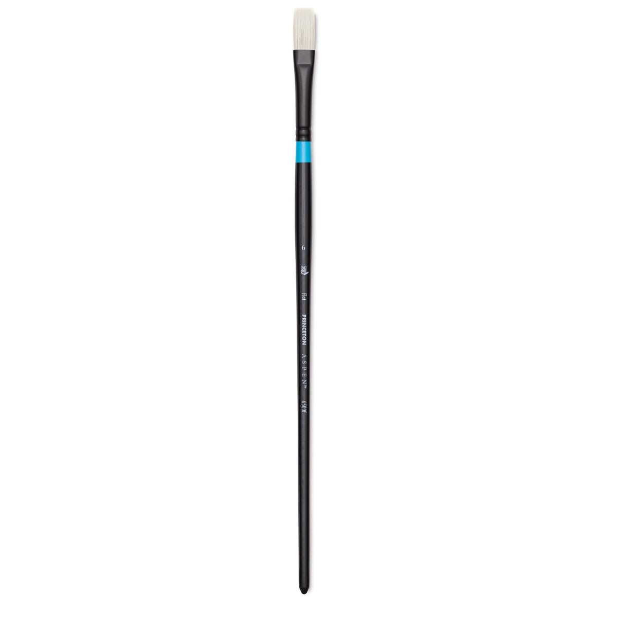 Princeton Series 6500 Aspen Synthetic Brush - Size 6, Flat, Long Handle