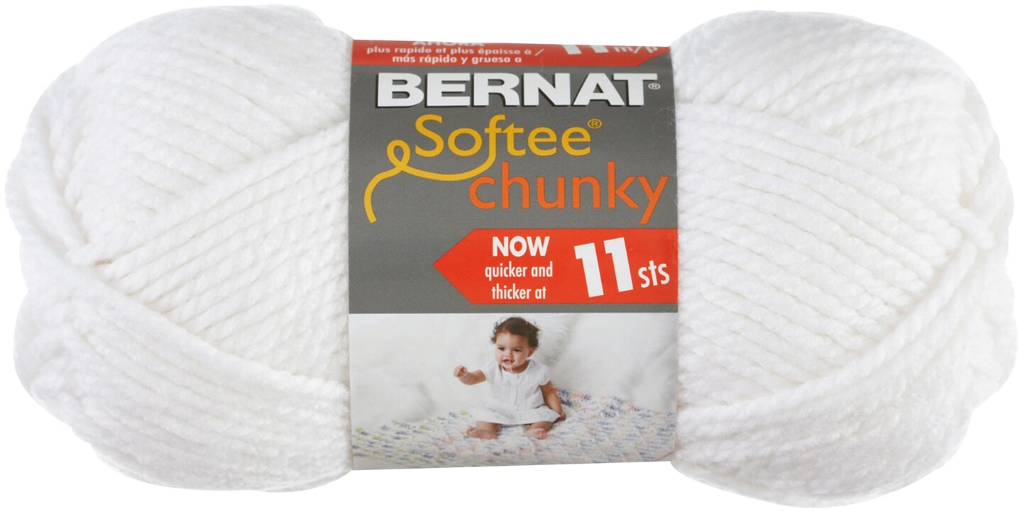 Multipack of 24 Bernat Softee Chunky Yarn White Michaels