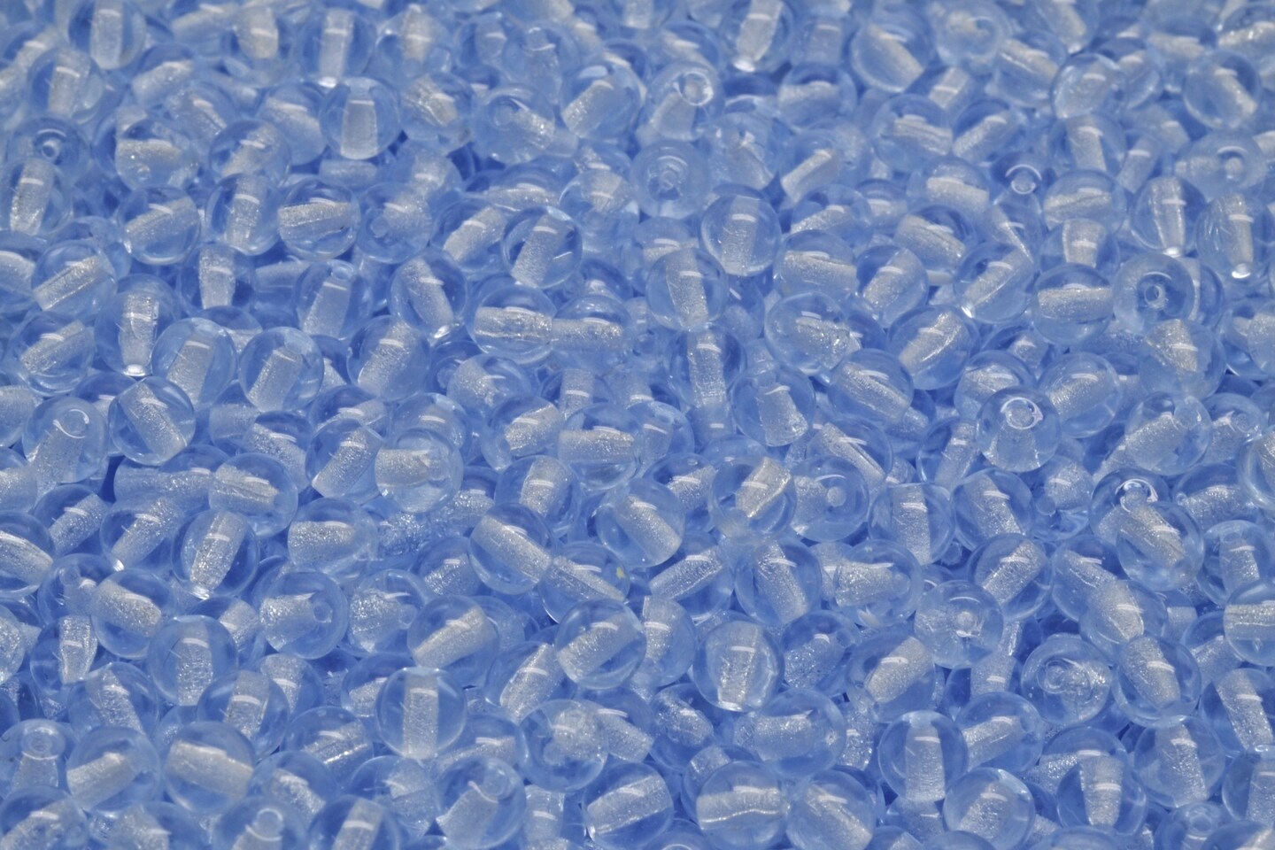 4mm Czech Round Druk Bead, Transparent Cornflower Blue, 50 pcs