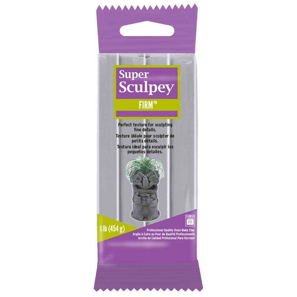 Super Sculpey Firm Clay 1lb-Gray