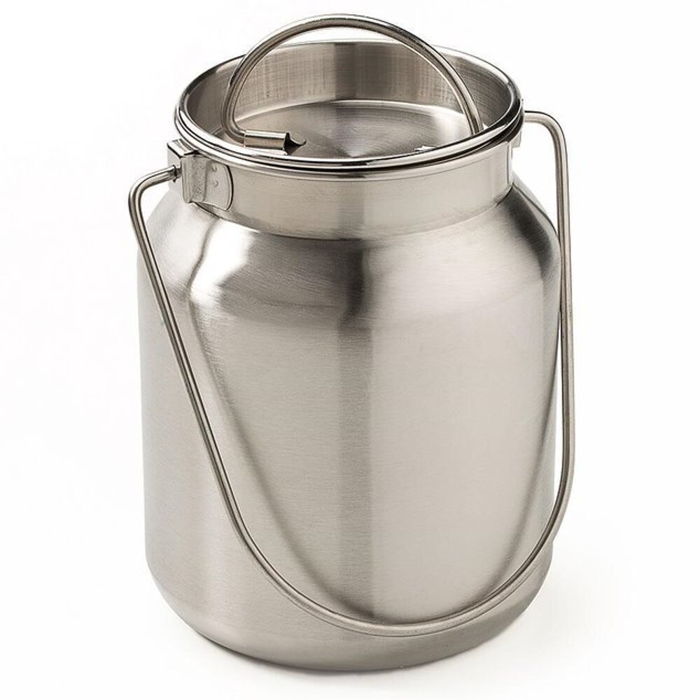 Shetler's S/S Housewares Functional and Decorative Stainless Steel Milk Can 8 3/4" H 1 Gallon