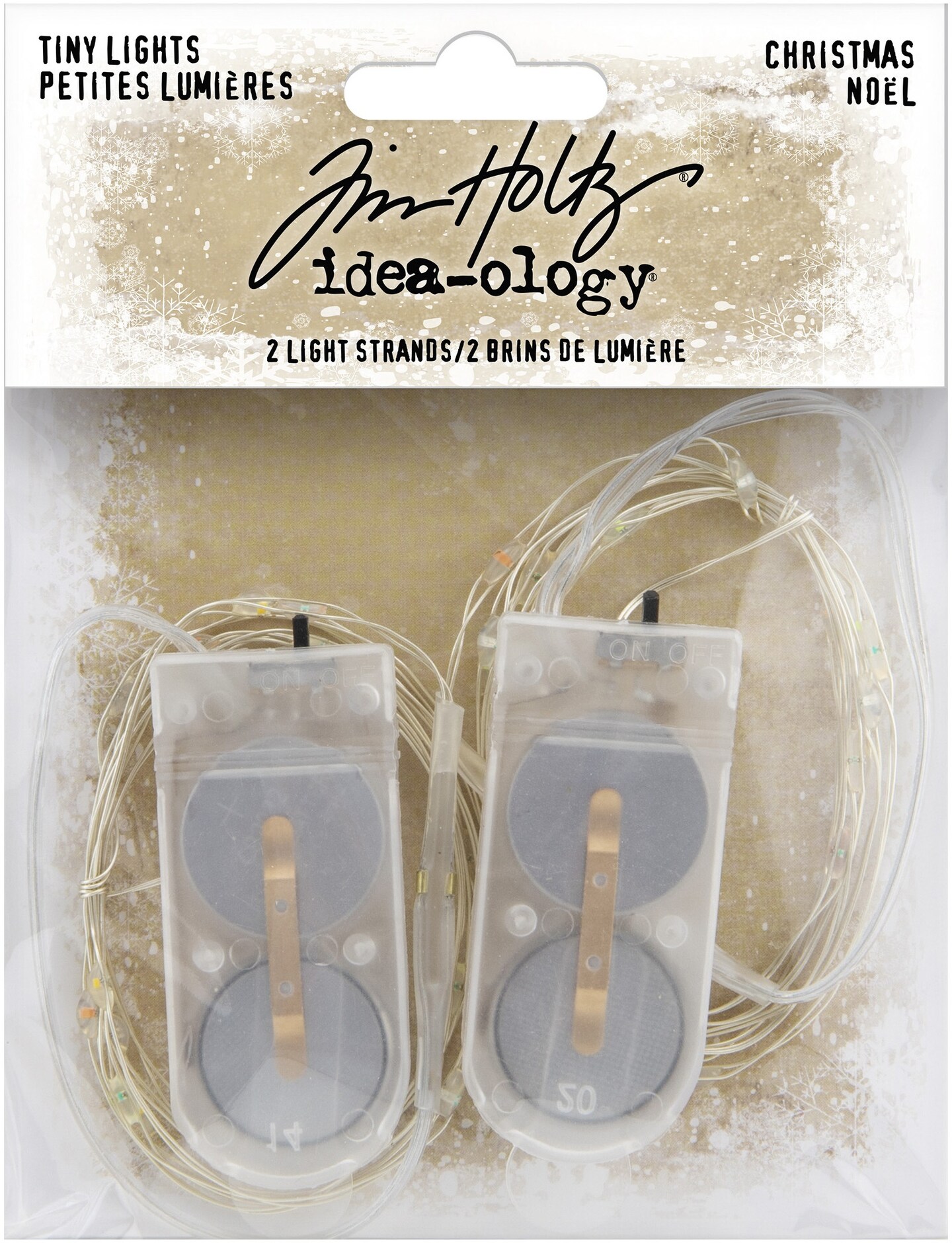 Idea-Ology Battery Operated Wire Light Strands 2/Pkg-Christmas Tiny Lights- Festive Colors