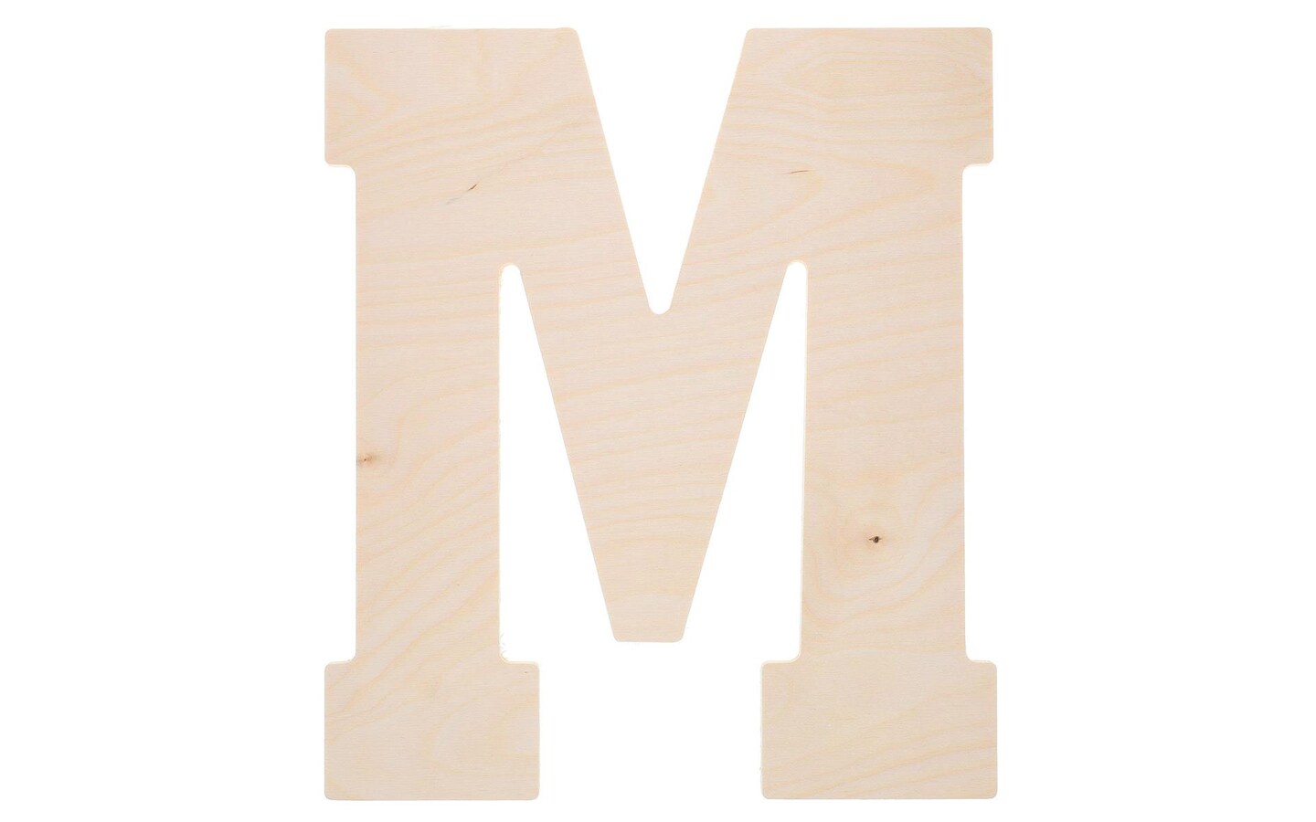 Good Wood by Leisure Arts Letter 13" M, Wooden Letters, Wood Letters, Wooden Letters Wall Decor, Large Wooden Letters, Wooden Letters 13 Inch, Small Wooden Letters for Crafts