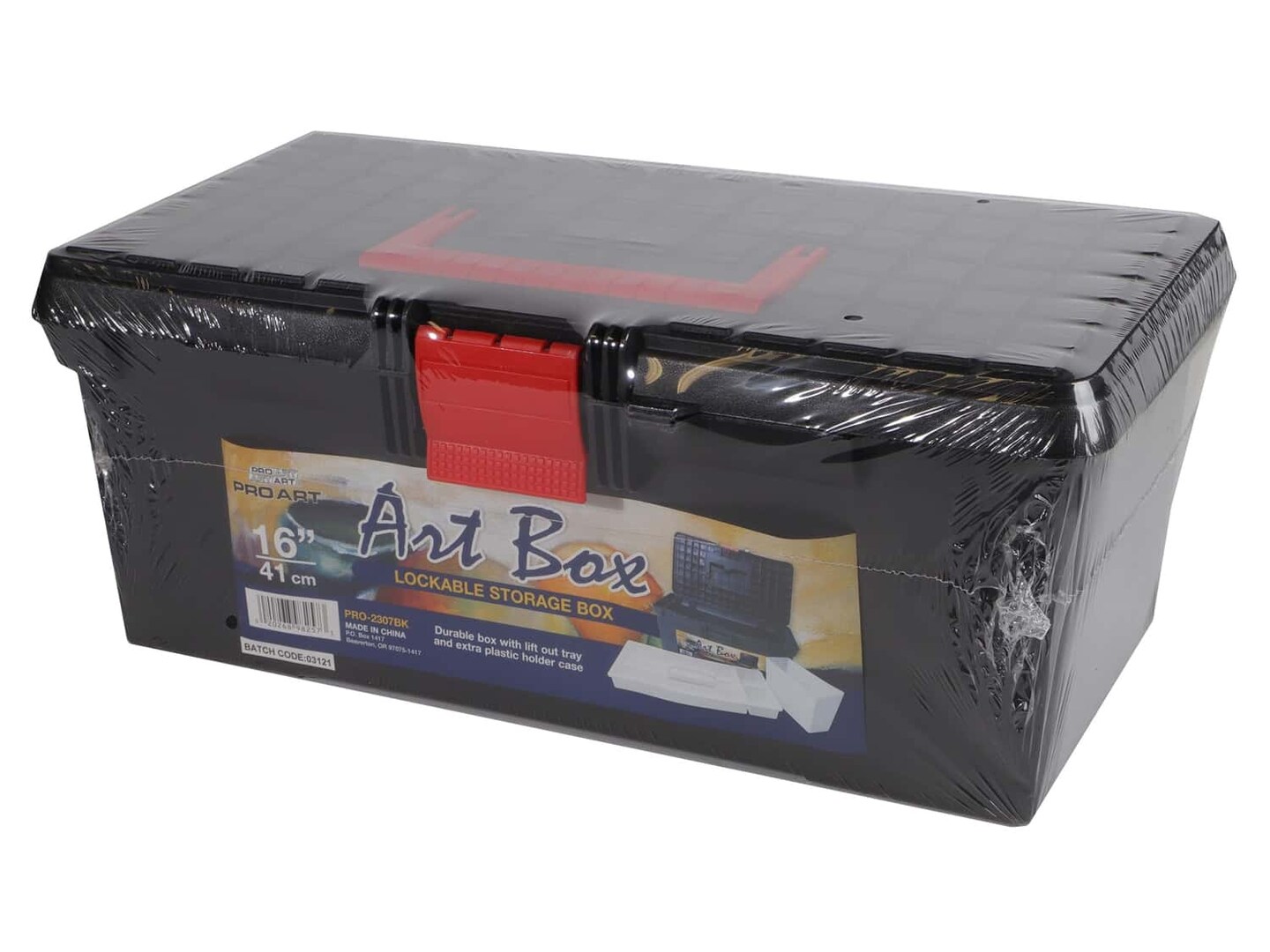 Pro Art Organizer Art Box 16 in. x 16 in. Black