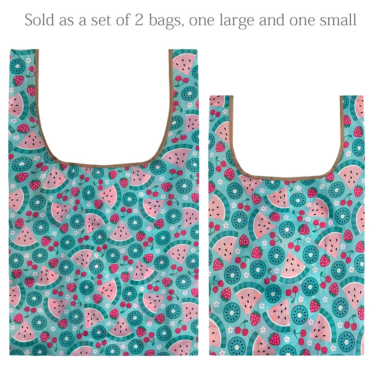Wrapables JoliBag Collection Reusable Shopping Bag (Set of 2)