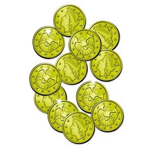 The Beistle Company Plastic Gold Coins - 100 count