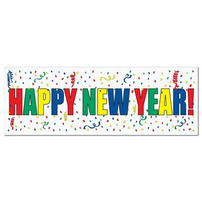 Happy New Year Sign Banner