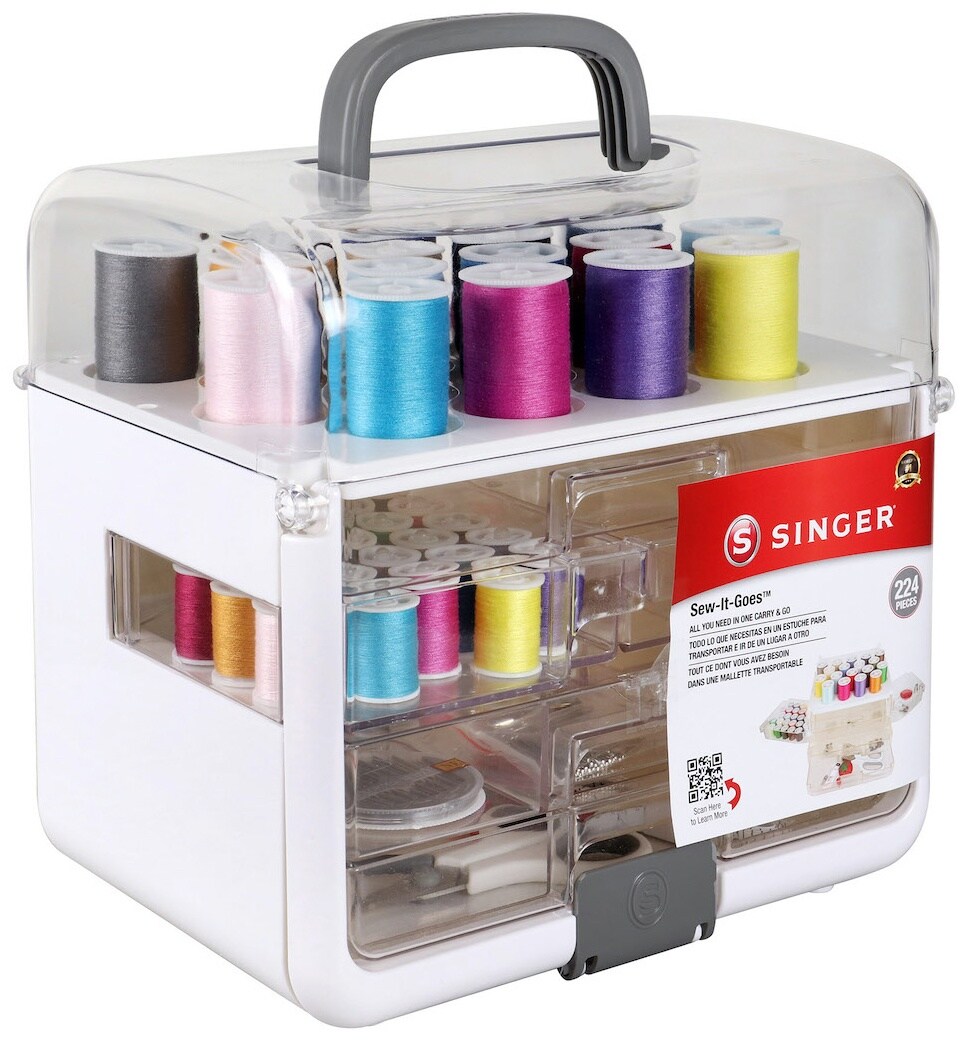 SINGER Sew-It-Goes Essentials Sewing Kit-224pcs