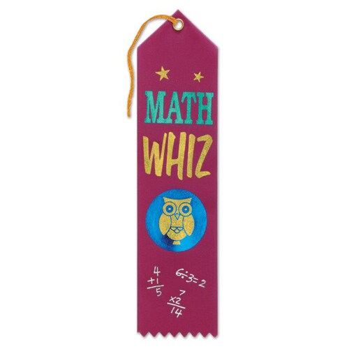 Math Whiz Award Ribbon | Michaels