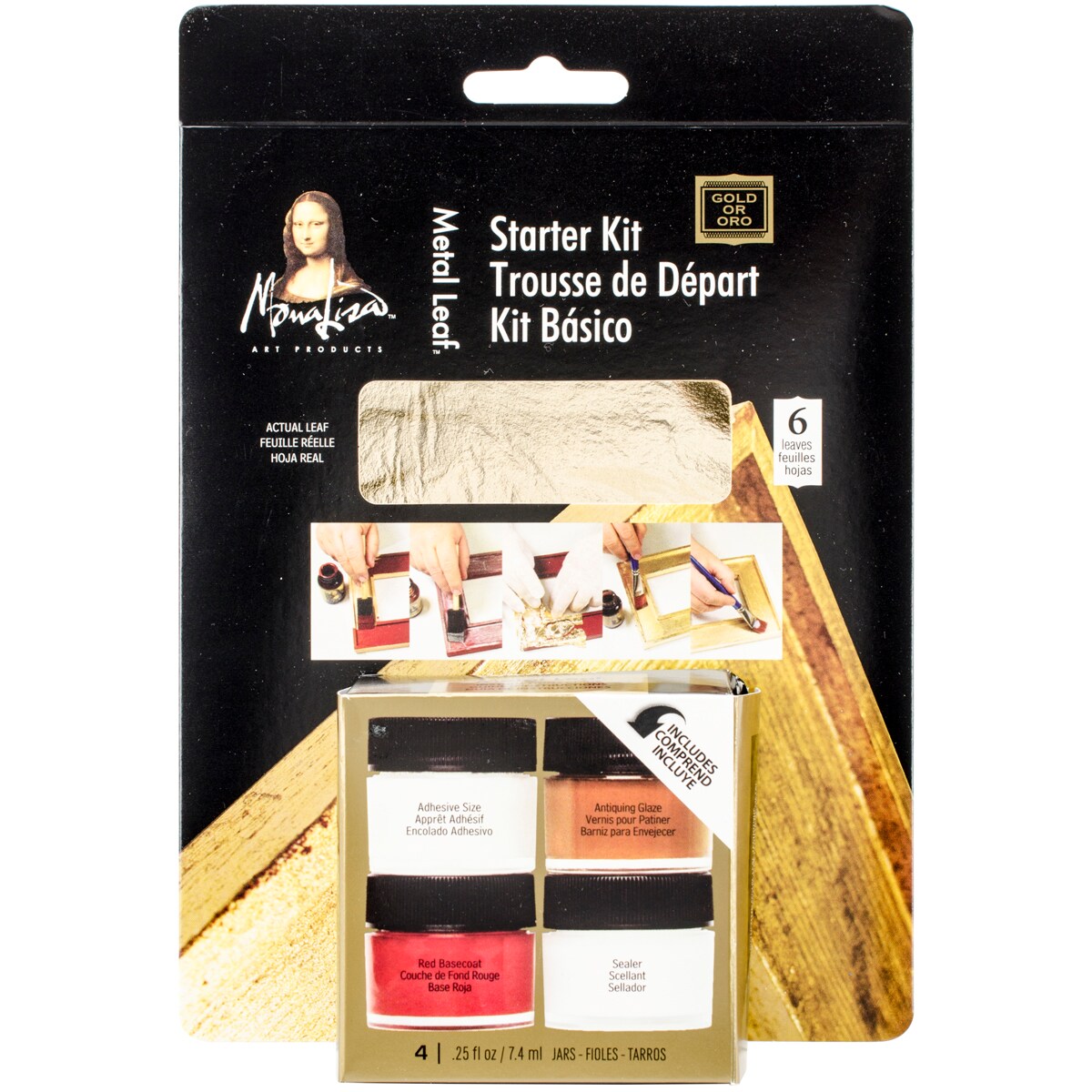 Speedball Mona Lisa Metal Leaf Starter Kit-Gold