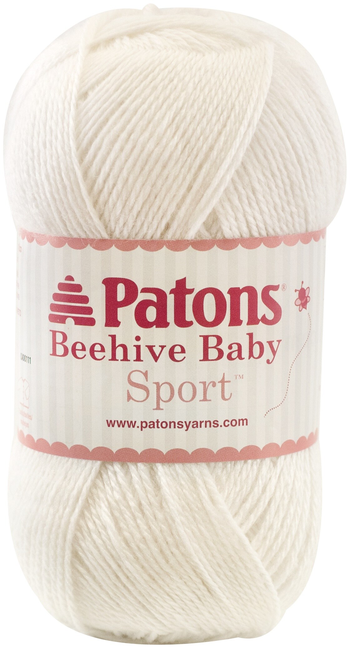 Patons Beehive Baby Sport Angel White Yarn - 6 Pack of 3.5oz/100g - Blended Fiber - 3 DK - 359 Yards - Knitting/Crochet