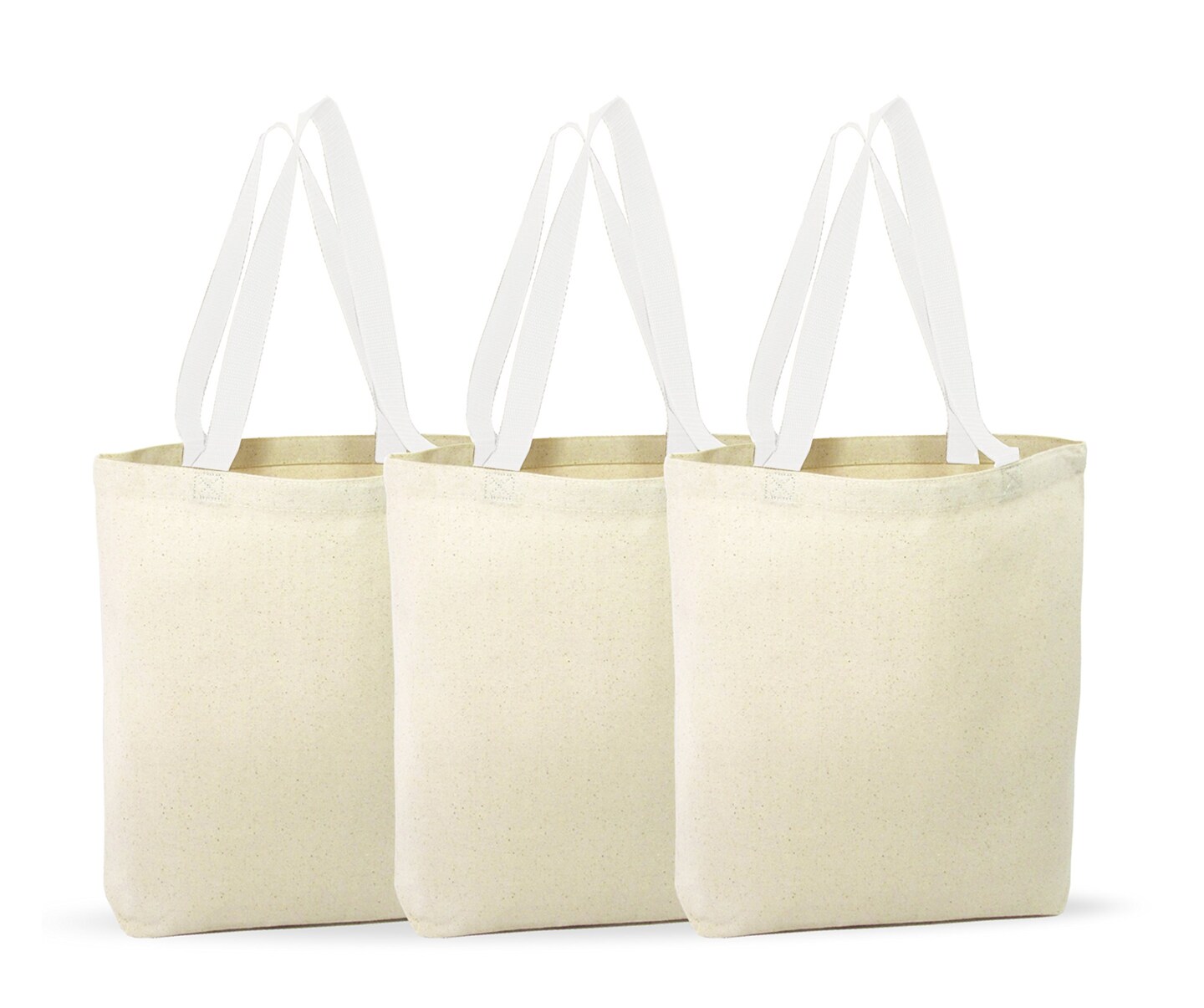 Big Mo’s Toys 12 Pack Canvas Tote Bags – Design Your Own Party Favor Pack Tote Canvas Bags