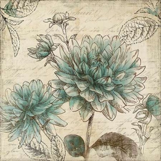 Blue Botanical II Poster Print by Aimee Wilson