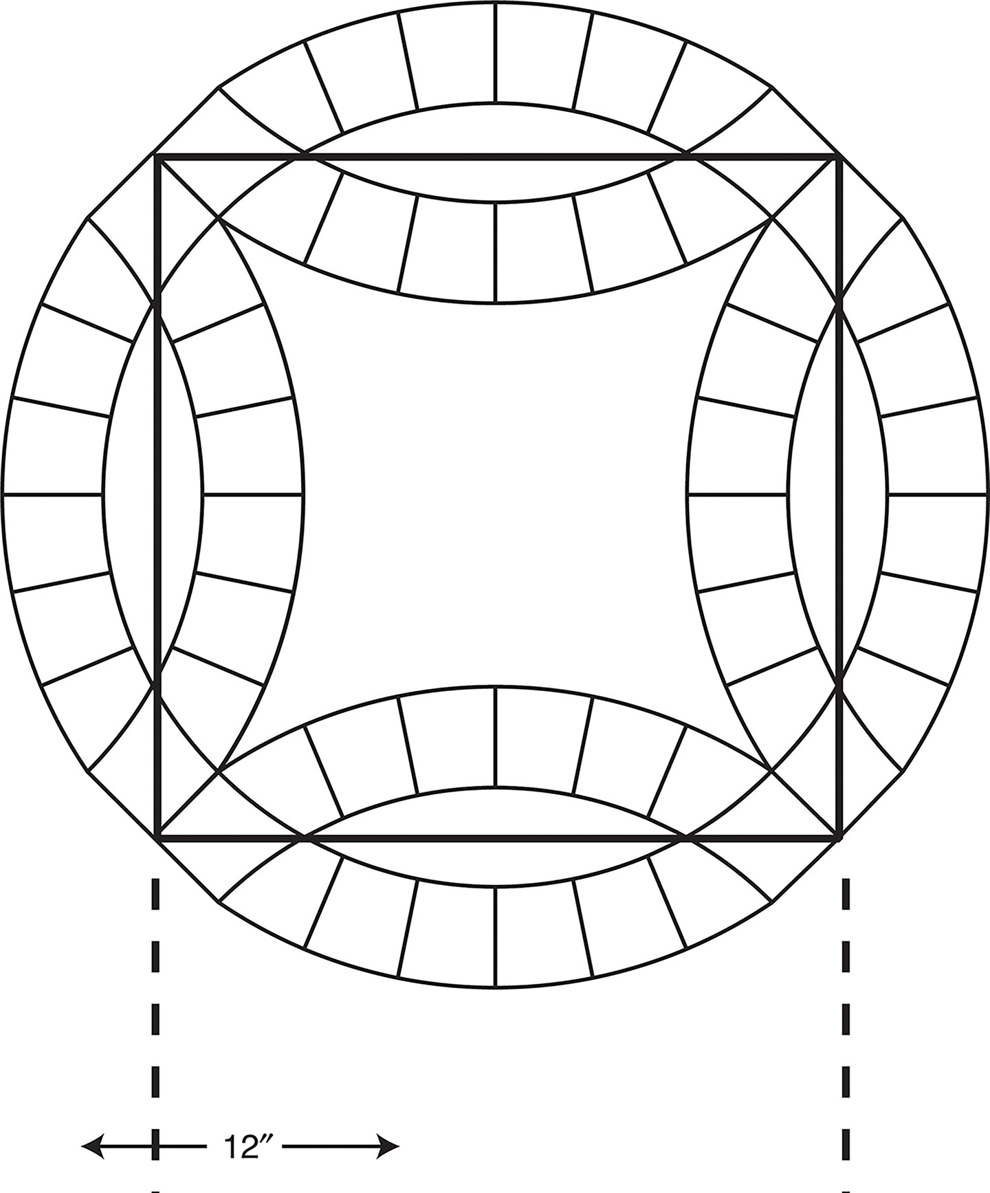 Double Wedding Ring Template