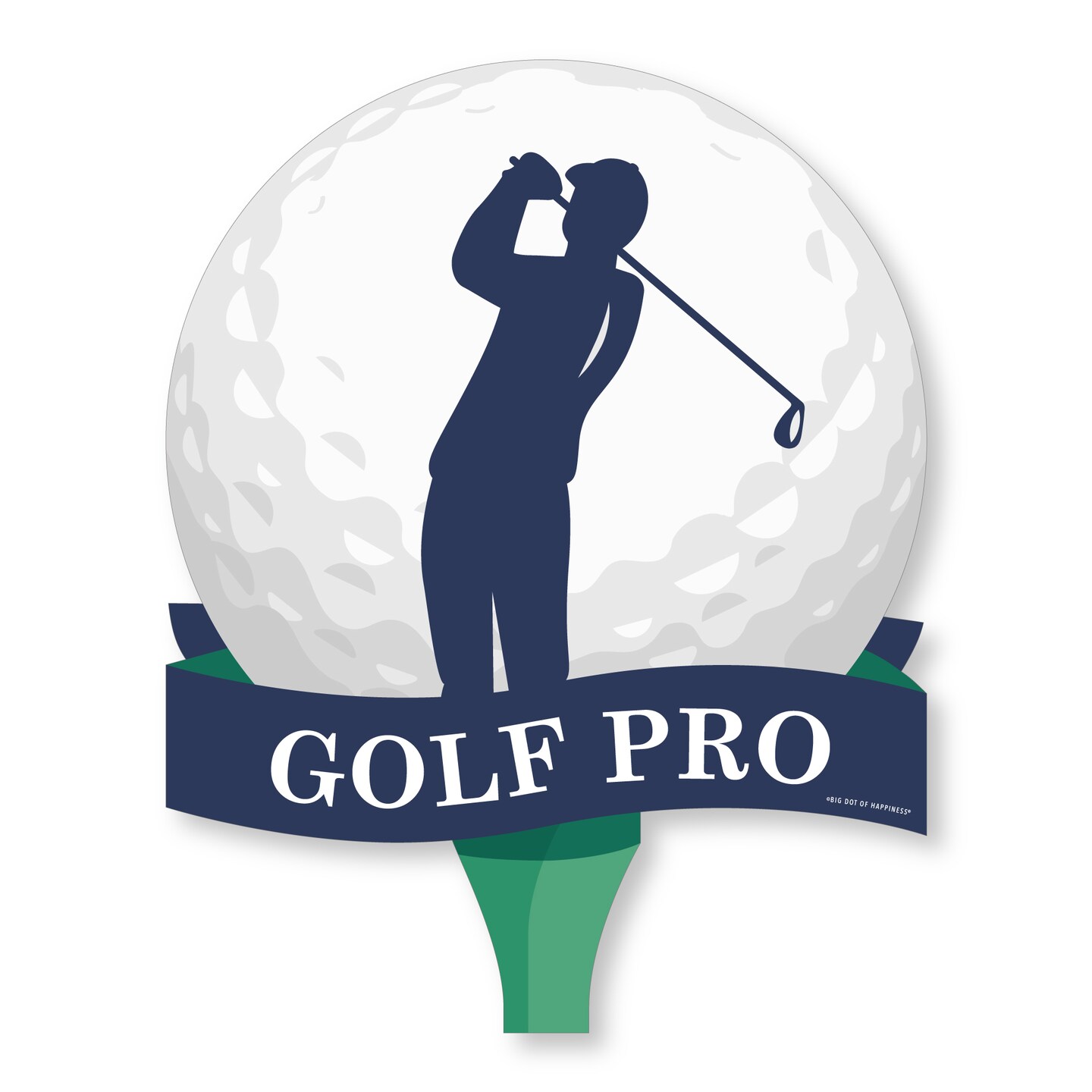 Big Dot of Happiness Golf School Spirit - Senior Night or Graduation Party Wall Decoration - Involvement Sign
