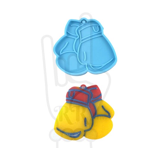 Boxing Gloves Keychain Silicone Mold for Epoxy Resin Art Michaels