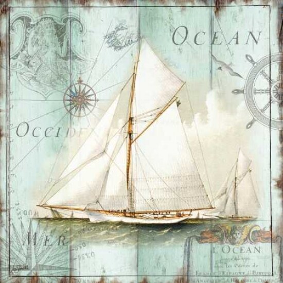 Antique La Mer VII Poster Print by Tre Sorelle Studios - Item # VARPDXRB9354TS