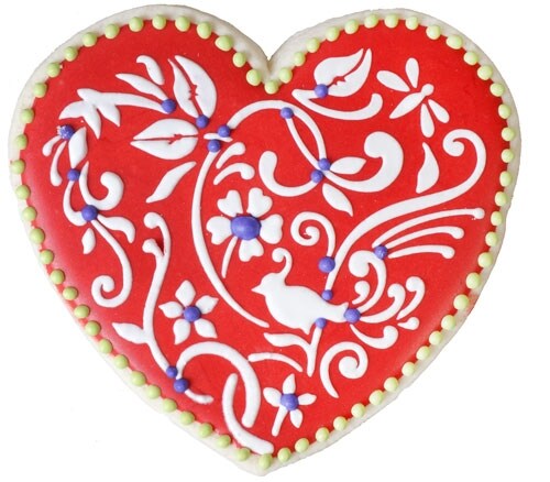 Be My Valentine Heart Cookie Stencil Set | C878 by Designer Stencils | Cookie Decorating Tools | Baking Stencils for Royal Icing, Airbrush, Dusting Powder | Reusable Plastic Food Grade Stencil for Cookies | Easy to Use &#x26; Clean Cookie Stencil