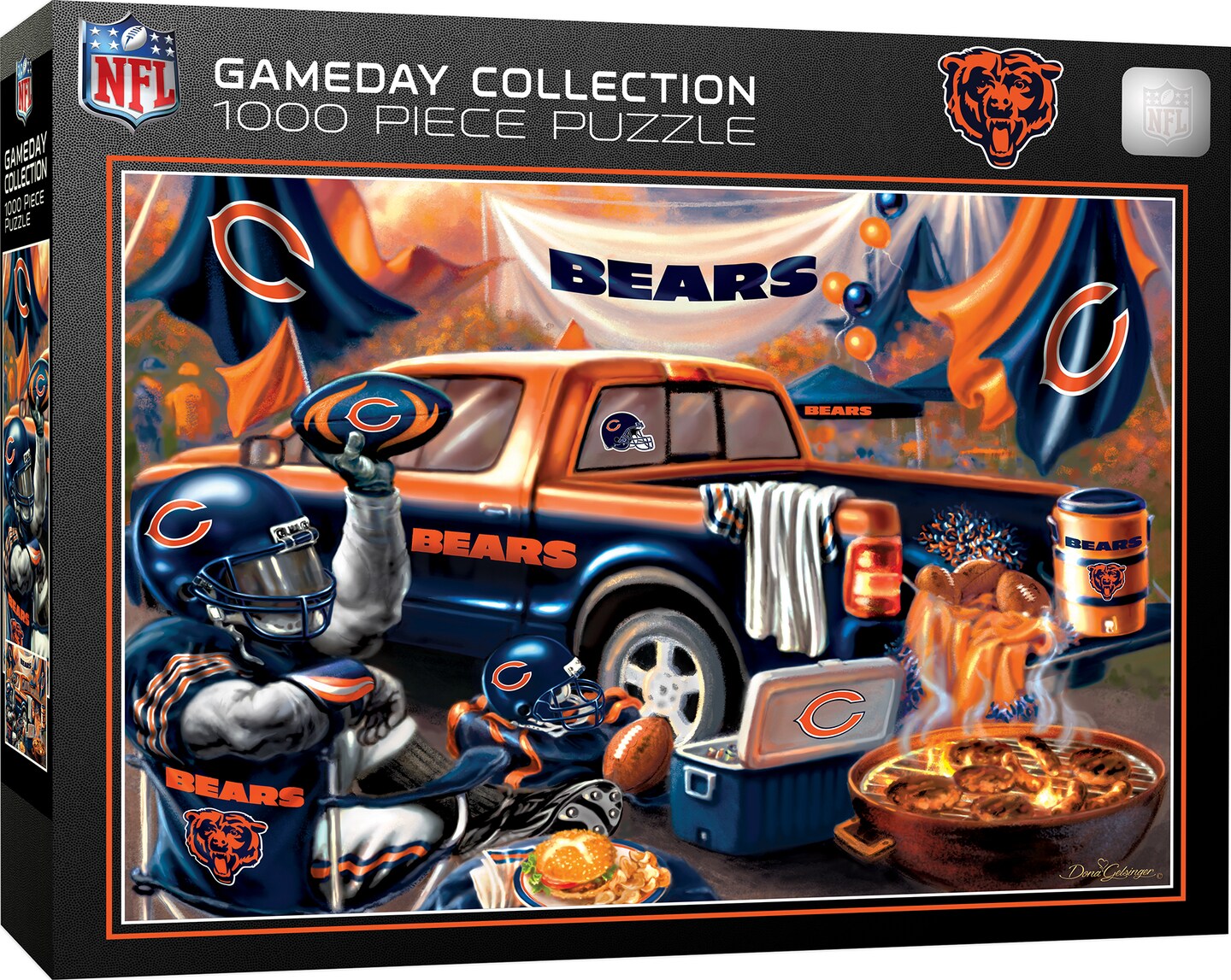 MasterPieces 1000 Piece Jigsaw Puzzle for Adults - NFL Chicago Bears ...