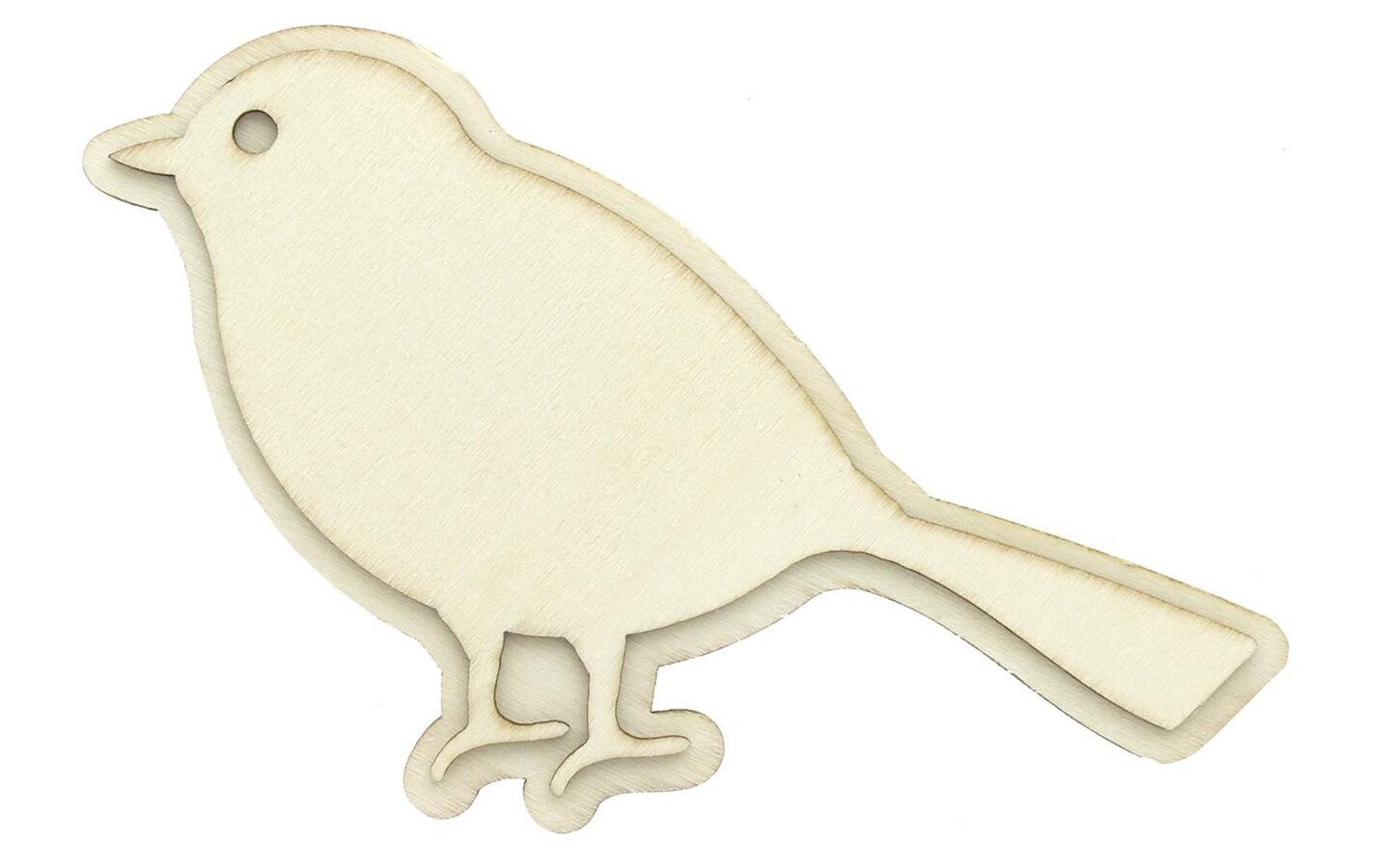 Plaid Wood Unfinished Shape Bird Michaels